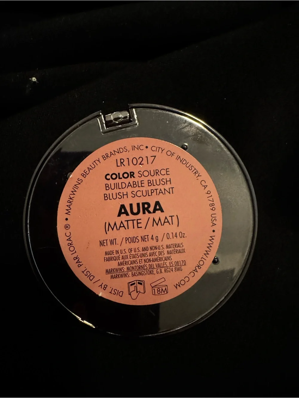 LORAC Matte Peachy Nude Blush